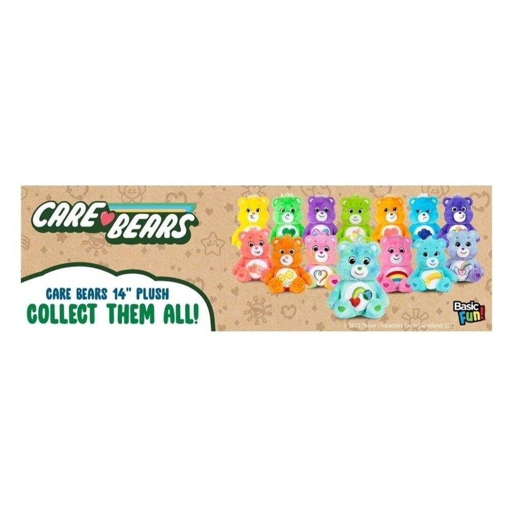 14" Care Bears 'I Care Bear' Love Earth Day Plush Collectible, Limited Edition - Picture 7 of 7